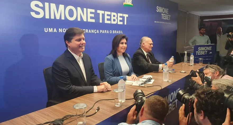 Simone Tebet em palestra